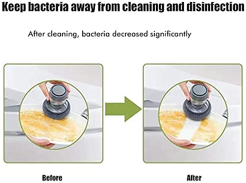 Soap Dispensing Dish Cleaning Brush with Liquid Storage