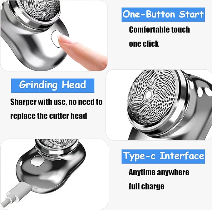 Portable Mini Electric Shaver for Men