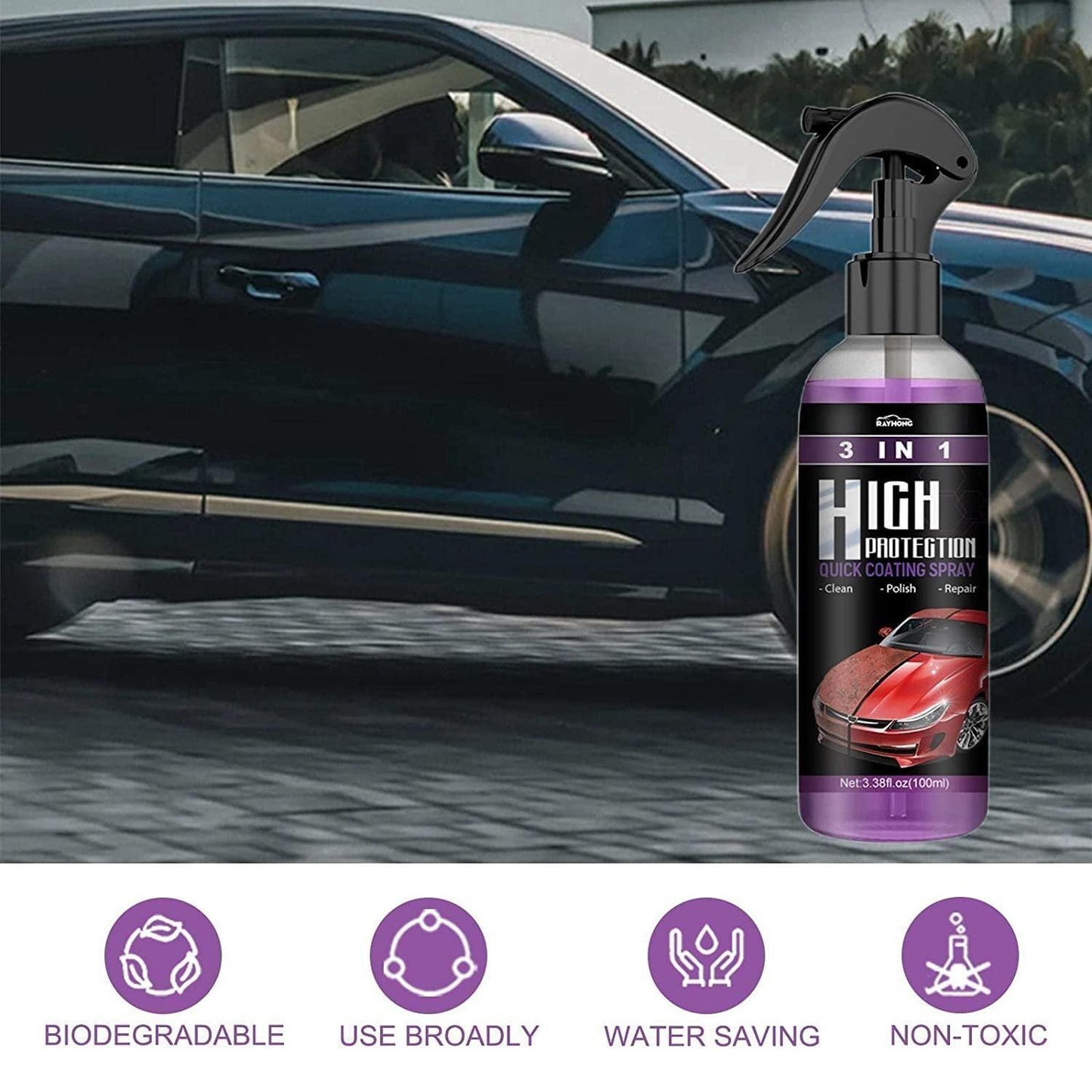 Car Scratch Repair Spray (Pack of 2)