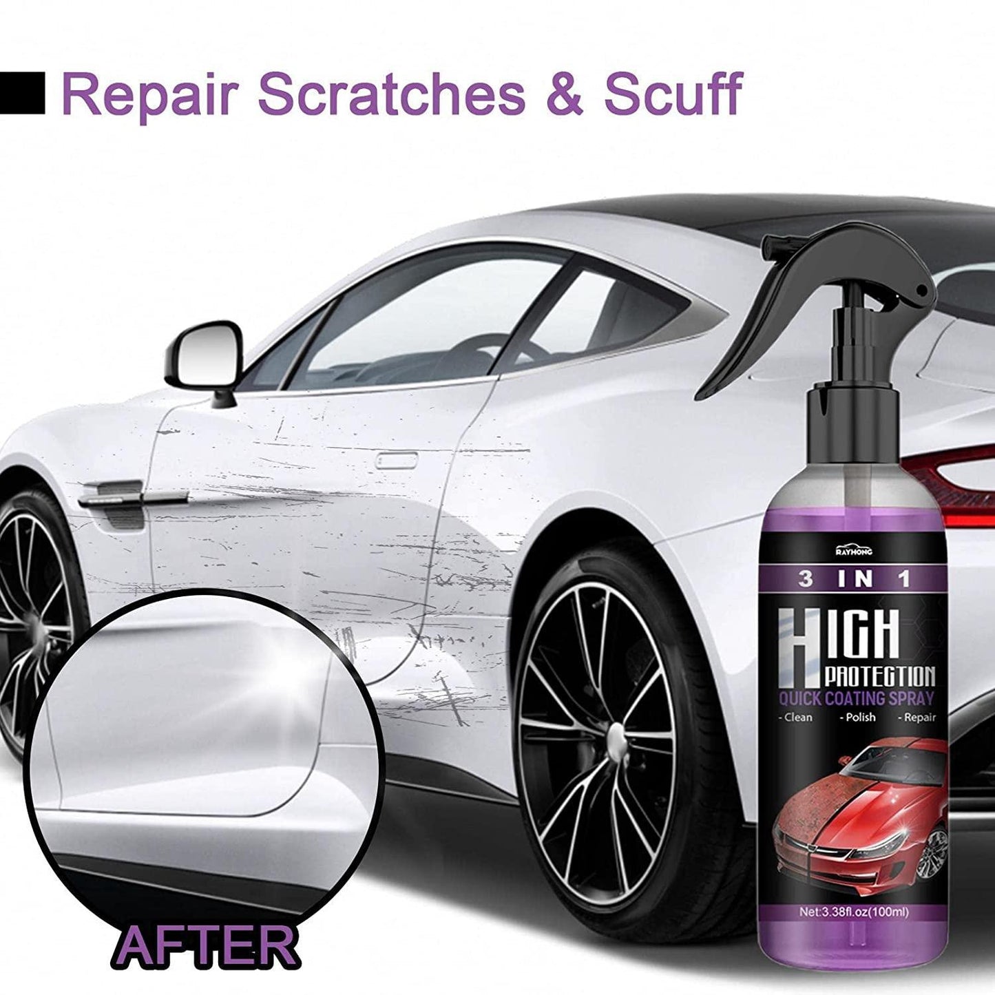 Car Scratch Repair Spray (Pack of 2)