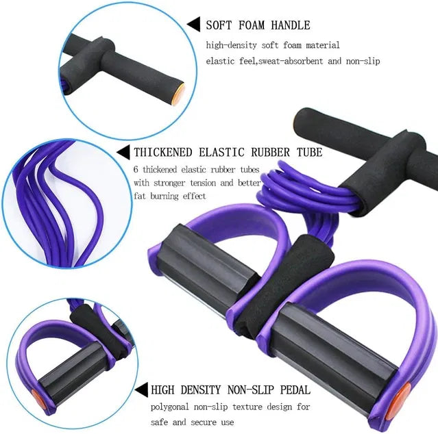 4-Tube Resistance Band Pedal Pull Exerciser